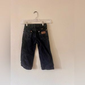 black denim vintage wrangler size 3t
